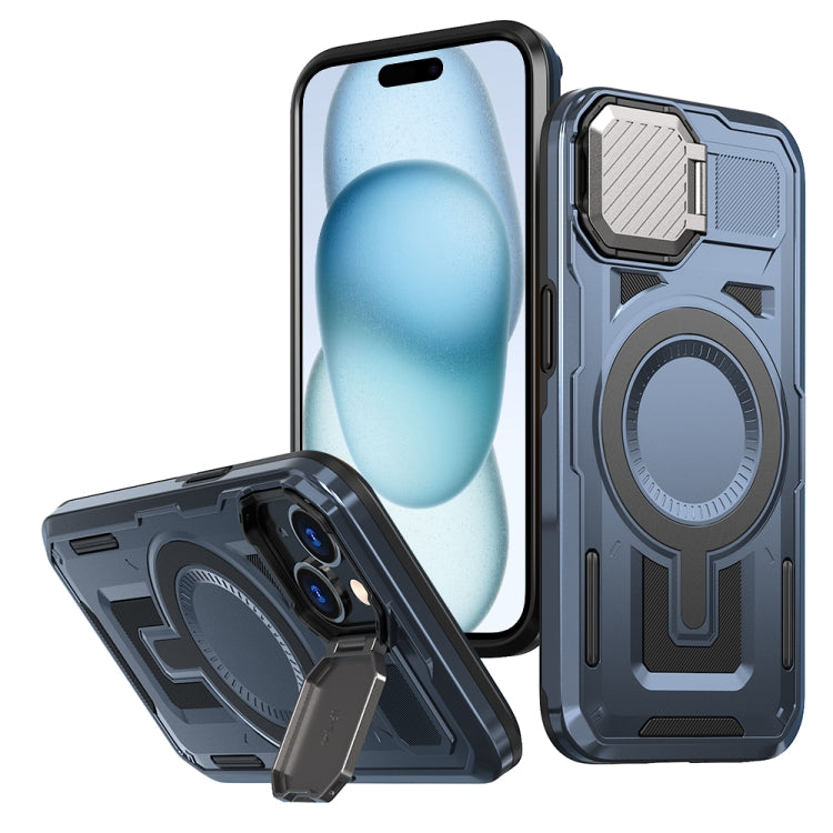 Shield Frame Holder MagSafe Phone Case, For iPhone 15 Plus, For iPhone 15, For iPhone 14 Plus