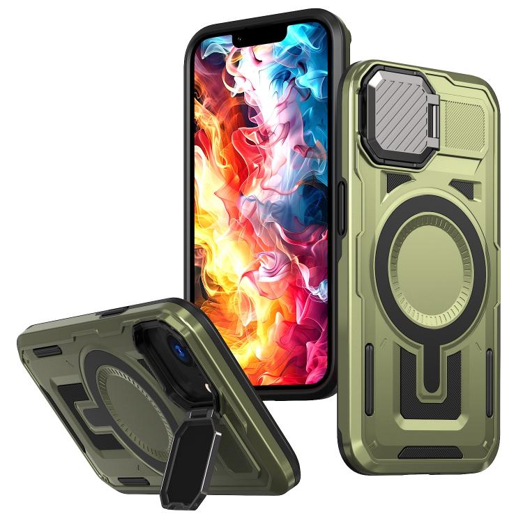 Shield Frame Holder MagSafe Phone Case, For iPhone 17e / 16e, For iPhone 17 Pro Max, For iPhone 17 Pro