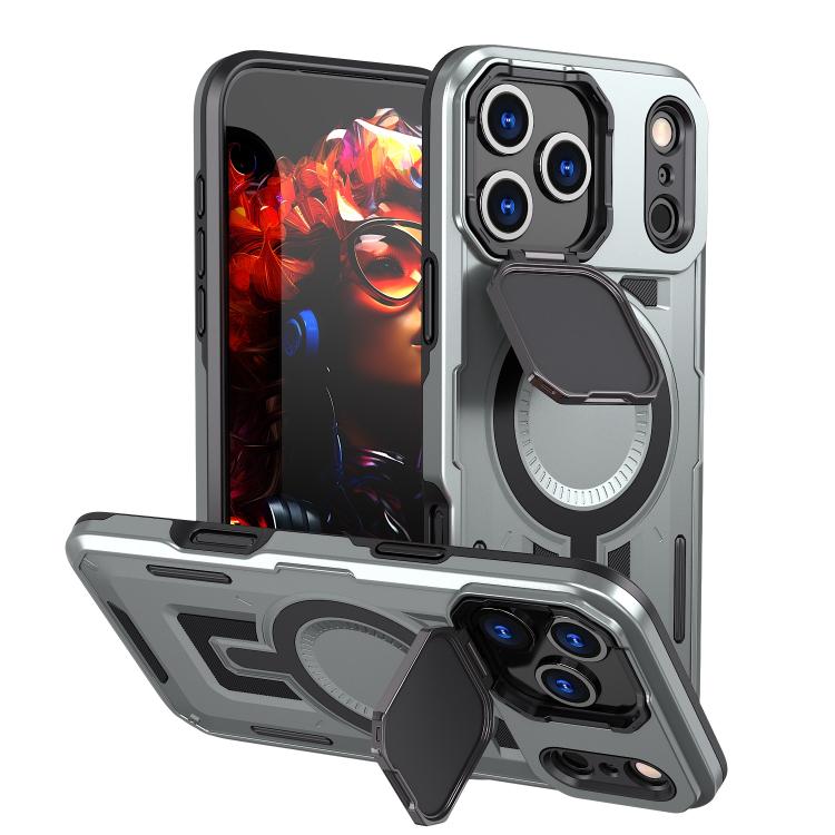 Shield Frame Holder MagSafe Phone Case, For iPhone 17e / 16e, For iPhone 17 Pro Max, For iPhone 17 Pro