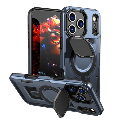 Shield Frame Holder MagSafe Phone Case, For iPhone 17e / 16e, For iPhone 17 Pro Max, For iPhone 17 Pro