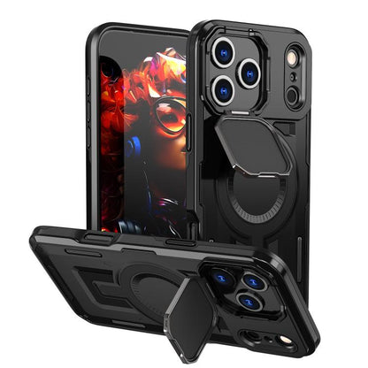 Shield Frame Holder MagSafe Phone Case, For iPhone 17e / 16e, For iPhone 17 Pro Max, For iPhone 17 Pro