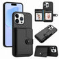 Button Card Bag RFID Anti-theft Phone Case, For iPhone 16 Pro Max, For iPhone 16 Pro, For iPhone 16 Plus, For iPhone 16