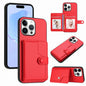 Button Card Bag RFID Anti-theft Phone Case, For iPhone 16 Pro Max, For iPhone 16 Pro, For iPhone 16 Plus, For iPhone 16