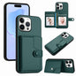 Button Card Bag RFID Anti-theft Phone Case, For iPhone 16 Pro Max, For iPhone 16 Pro, For iPhone 16 Plus, For iPhone 16