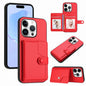 Button Card Bag RFID Anti-theft Phone Case, For iPhone 16 Pro Max, For iPhone 16 Pro, For iPhone 16 Plus, For iPhone 16