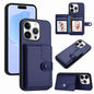 Button Card Bag RFID Anti-theft Phone Case, For iPhone 16 Pro Max, For iPhone 16 Pro, For iPhone 16 Plus, For iPhone 16