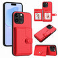 Button Card Bag RFID Anti-theft Phone Case, For iPhone 15 Pro Max, For iPhone 15 Pro, For iPhone 15 Plus, For iPhone 15