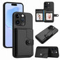 Button Card Bag RFID Anti-theft Phone Case, For iPhone 15 Pro Max, For iPhone 15 Pro, For iPhone 15 Plus, For iPhone 15