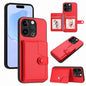 Button Card Bag RFID Anti-theft Phone Case, For iPhone 15 Pro Max, For iPhone 15 Pro, For iPhone 15 Plus, For iPhone 15