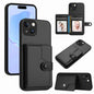 Button Card Bag RFID Anti-theft Phone Case, For iPhone 15 Pro Max, For iPhone 15 Pro, For iPhone 15 Plus, For iPhone 15