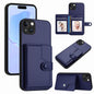 Button Card Bag RFID Anti-theft Phone Case, For iPhone 14 Plus, For iPhone 14, For iPhone 14 Pro, For iPhone 14 Pro Max