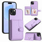 Button Card Bag RFID Anti-theft Phone Case, For iPhone 14 Plus, For iPhone 14, For iPhone 14 Pro, For iPhone 14 Pro Max