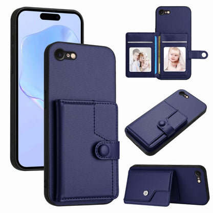 Button Card Bag RFID Anti-theft Phone Case, For iPhone SE 2022 / 2020, For iPhone 13 Pro Max, For iPhone 13 Pro, For iPhone 13