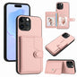 Button Card Bag RFID Anti-theft Phone Case, For iPhone SE 2022 / 2020, For iPhone 13 Pro Max, For iPhone 13 Pro, For iPhone 13