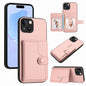 Button Card Bag RFID Anti-theft Phone Case, For iPhone SE 2022 / 2020, For iPhone 13 Pro Max, For iPhone 13 Pro, For iPhone 13