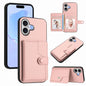 Button Card Bag RFID Anti-theft Phone Case, For iPhone 18 Pro / 17 Pro, For iPhone 18 Pro Max / 17 Pro Max, For iPhone 17, For iPhone Air