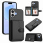 Button Card Bag RFID Anti-theft Phone Case, For iPhone 18 Pro / 17 Pro, For iPhone 18 Pro Max / 17 Pro Max, For iPhone 17, For iPhone Air
