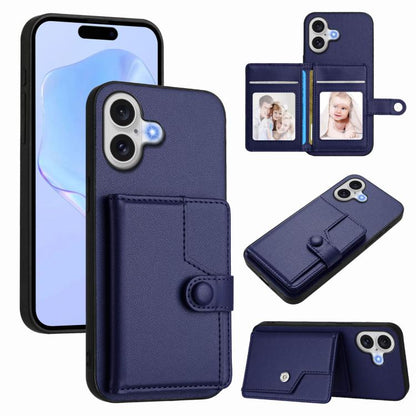 Button Card Bag RFID Anti-theft Phone Case, For iPhone 18 Pro / 17 Pro, For iPhone 18 Pro Max / 17 Pro Max, For iPhone 17, For iPhone Air