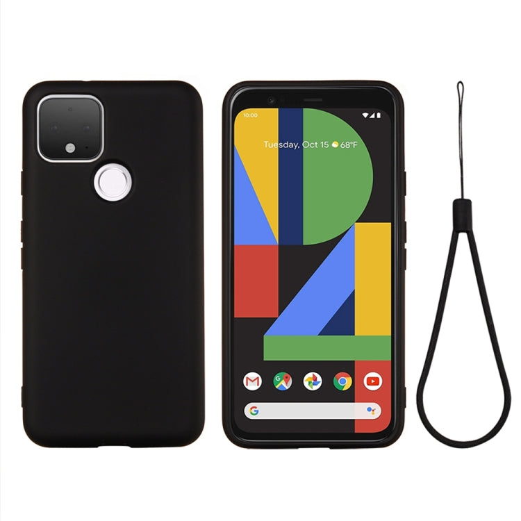 Pure Color Liquid Silicone Shockproof Full Coverage Case, For Google Pixel 5, For Google Pixel 4a 5G