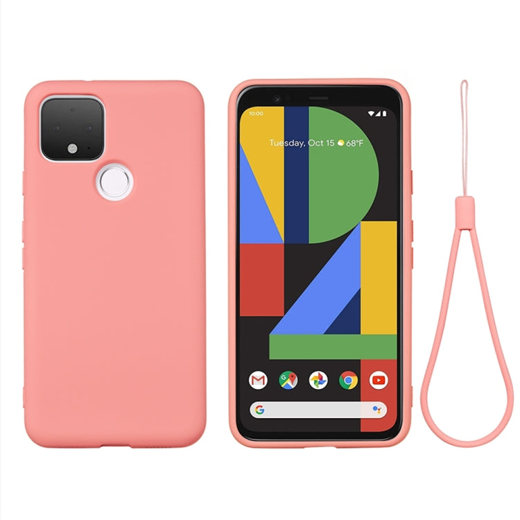 Pure Color Liquid Silicone Shockproof Full Coverage Case, For Google Pixel 5, For Google Pixel 4a 5G