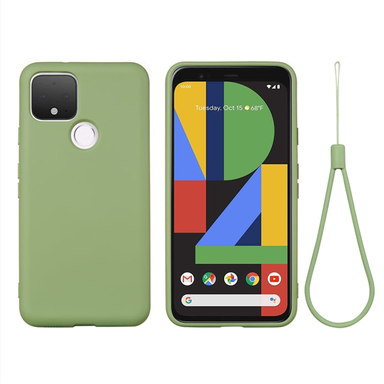 Pure Color Liquid Silicone Shockproof Full Coverage Case, For Google Pixel 5, For Google Pixel 4a 5G