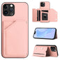Skin Feel Four Card Slots Phone Case with Wrist Strap, For iPhone 13 mini, For iPhone 12, For iPhone 12 Pro Max, For iPhone 12 Pro