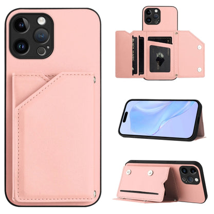 Skin Feel Four Card Slots Phone Case with Wrist Strap, For iPhone 13 mini, For iPhone 12, For iPhone 12 Pro Max, For iPhone 12 Pro