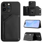 Skin Feel Four Card Slots Phone Case with Wrist Strap, For iPhone 7 / 8 / SE 2020 2022, For iPhone 13 Pro Max, For iPhone 13 Pro, For iPhone 13