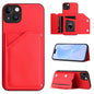 Skin Feel Four Card Slots Phone Case with Wrist Strap, For iPhone 14 Plus, For iPhone 14, For iPhone 14 Pro, For iPhone 14 Pro Max