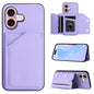 Skin Feel Four Card Slots Phone Case with Wrist Strap, For iPhone 16 Pro Max, For iPhone 16 Pro, For iPhone 16 Plus, For iPhone 16