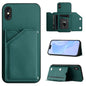 Skin Feel Four Card Slots Phone Case with Wrist Strap, For iPhone X / XS, For iPhone XR, For iPhone XS Max, For iPhone 7 Plus / 8 Plus