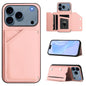 Skin Feel Four Card Slots Phone Case with Wrist Strap, For iPhone 18 Pro / 17 Pro, For iPhone 18 Pro Max / 17 Pro Max, For iPhone 17, For iPhone Air