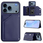 Skin Feel Four Card Slots Phone Case with Wrist Strap, For iPhone 18 Pro / 17 Pro, For iPhone 18 Pro Max / 17 Pro Max, For iPhone 17, For iPhone Air