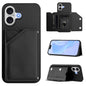 Skin Feel Four Card Slots Phone Case with Wrist Strap, For iPhone 18 Pro / 17 Pro, For iPhone 18 Pro Max / 17 Pro Max, For iPhone 17, For iPhone Air