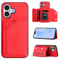 Skin Feel Four Card Slots Phone Case with Wrist Strap, For iPhone 18 Pro / 17 Pro, For iPhone 18 Pro Max / 17 Pro Max, For iPhone 17, For iPhone Air