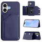 Skin Feel Four Card Slots Phone Case with Wrist Strap, For iPhone 18 Pro / 17 Pro, For iPhone 18 Pro Max / 17 Pro Max, For iPhone 17, For iPhone Air