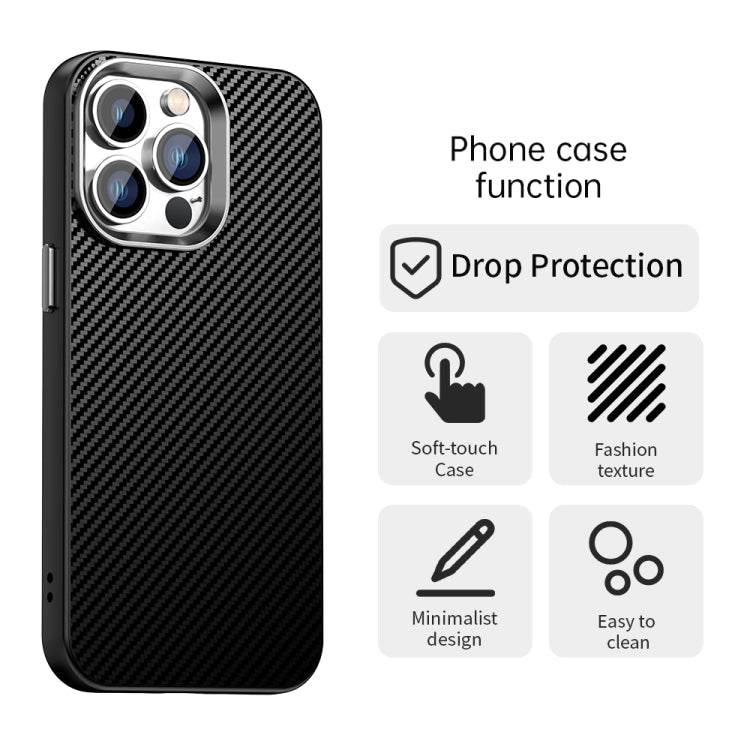 Carbon Fiber Series IMD Phone Case, For iPhone 13 Pro Max, For iPhone 13 Pro, For iPhone 13, For iPhone 12, For iPhone 12 Pro Max, For iPhone 12 Pro