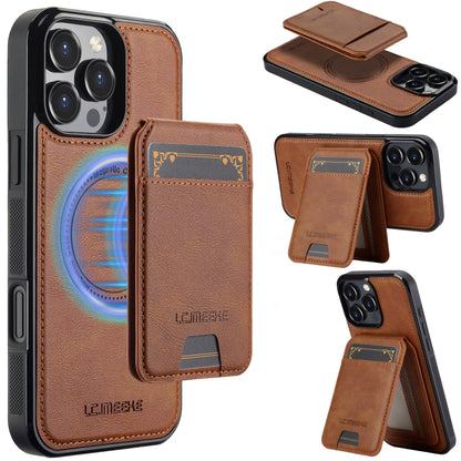 LC.IMEEKE L3 Series Detachable RFID Card Bag Magsafe Phone Case, For iPhone Air, For iPhone 16 Pro Max, For iPhone 16 Pro, For iPhone 16 Plus
