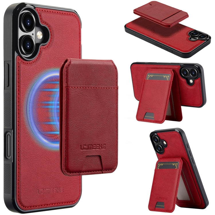 LC.IMEEKE L3 Series Detachable RFID Card Bag Magsafe Phone Case, For iPhone Air, For iPhone 16 Pro Max, For iPhone 16 Pro, For iPhone 16 Plus