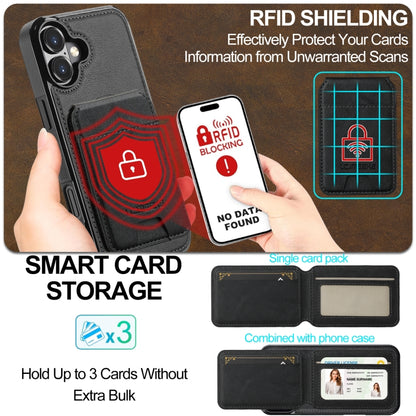 LC.IMEEKE L3 Series Detachable RFID Card Bag Magsafe Phone Case, For iPhone 16, For iPhone 15 Pro Max, For iPhone 15 Pro, For iPhone 15 Plus / 14 Plus