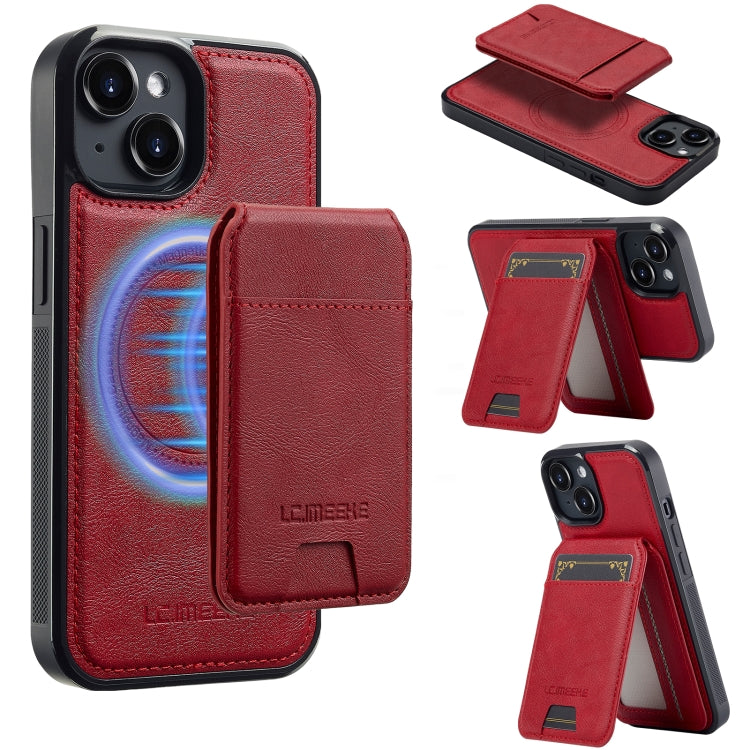 LC.IMEEKE L3 Series Detachable RFID Card Bag Magsafe Phone Case, For iPhone 15, For iPhone 14 / 13, For iPhone 14 Pro Max, For iPhone SE 2022 / 2020