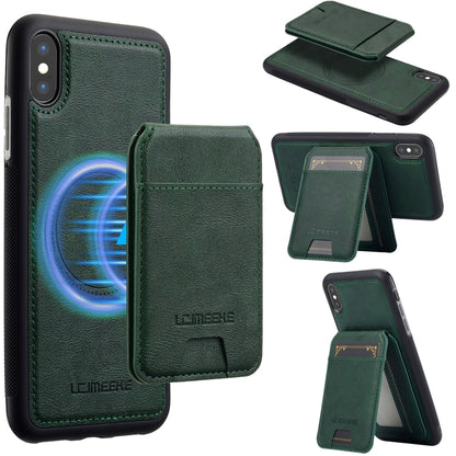 LC.IMEEKE L3 Series Detachable RFID Card Bag Magsafe Phone Case, For iPhone 13 mini, For iPhone XS / X, For iPhone XR, For iPhone XS Max