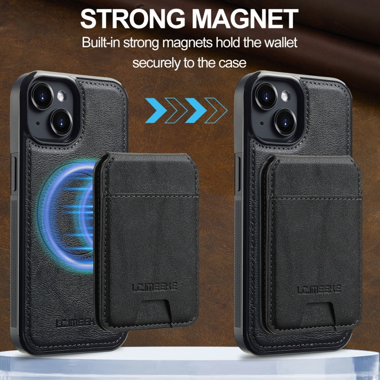 LC.IMEEKE L3 Series Detachable RFID Card Bag Magsafe Phone Case, For iPhone 13 mini, For iPhone XS / X, For iPhone XR, For iPhone XS Max