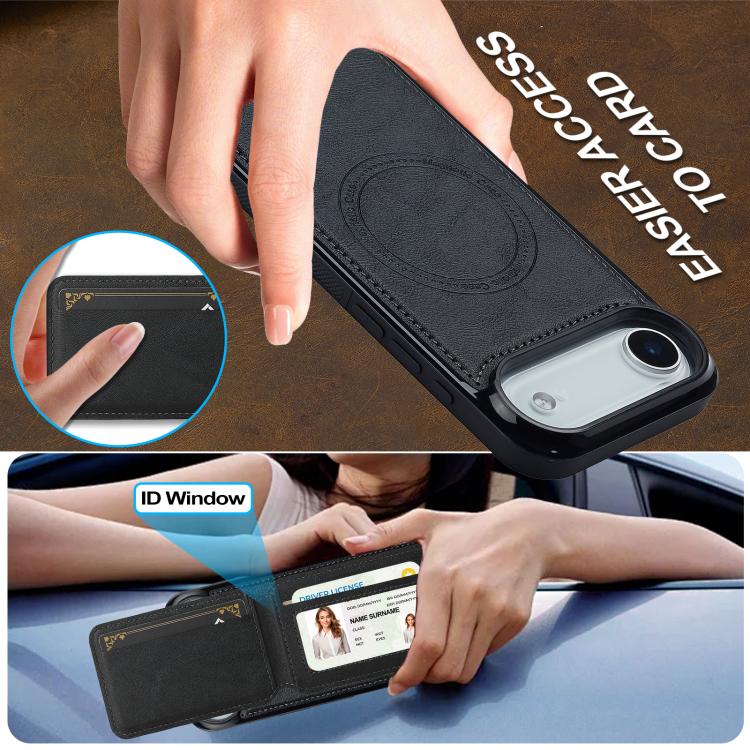 LC.IMEEKE L3 Series Detachable RFID Card Bag Magsafe Phone Case, For iPhone Air, For iPhone 16 Pro Max, For iPhone 16 Pro, For iPhone 16 Plus
