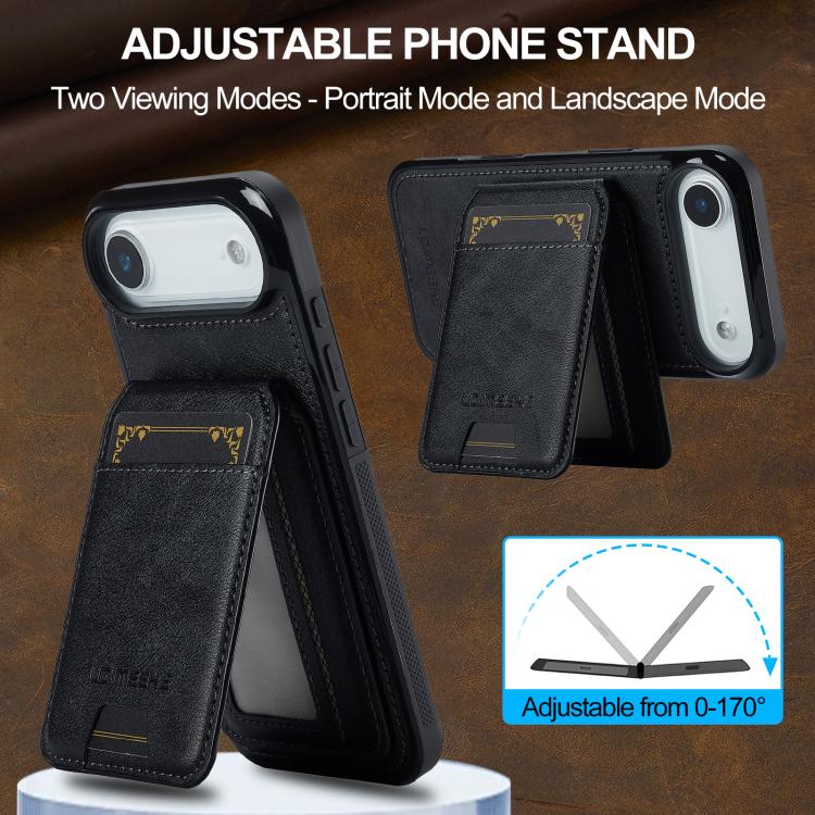 LC.IMEEKE L3 Series Detachable RFID Card Bag Magsafe Phone Case, For iPhone Air, For iPhone 16 Pro Max, For iPhone 16 Pro, For iPhone 16 Plus