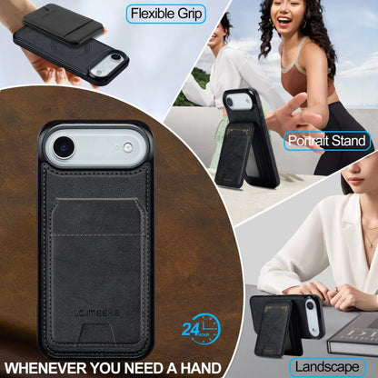 LC.IMEEKE L3 Series Detachable RFID Card Bag Magsafe Phone Case, For iPhone Air, For iPhone 16 Pro Max, For iPhone 16 Pro, For iPhone 16 Plus