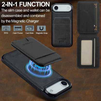 LC.IMEEKE L3 Series Detachable RFID Card Bag Magsafe Phone Case, For iPhone Air, For iPhone 16 Pro Max, For iPhone 16 Pro, For iPhone 16 Plus