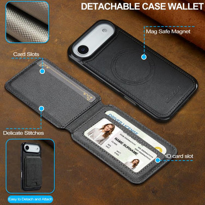 LC.IMEEKE L3 Series Detachable RFID Card Bag Magsafe Phone Case, For iPhone Air, For iPhone 16 Pro Max, For iPhone 16 Pro, For iPhone 16 Plus