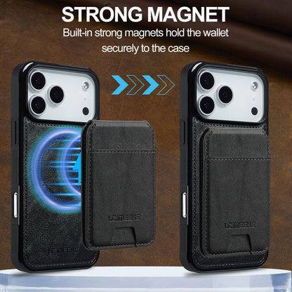 LC.IMEEKE L3 Series Detachable RFID Card Bag Magsafe Phone Case, For iPhone 18 Pro / 17 Pro, For iPhone 18 Pro Max / 17 Pro Max, For iPhone 17e / 16e, For iPhone 17