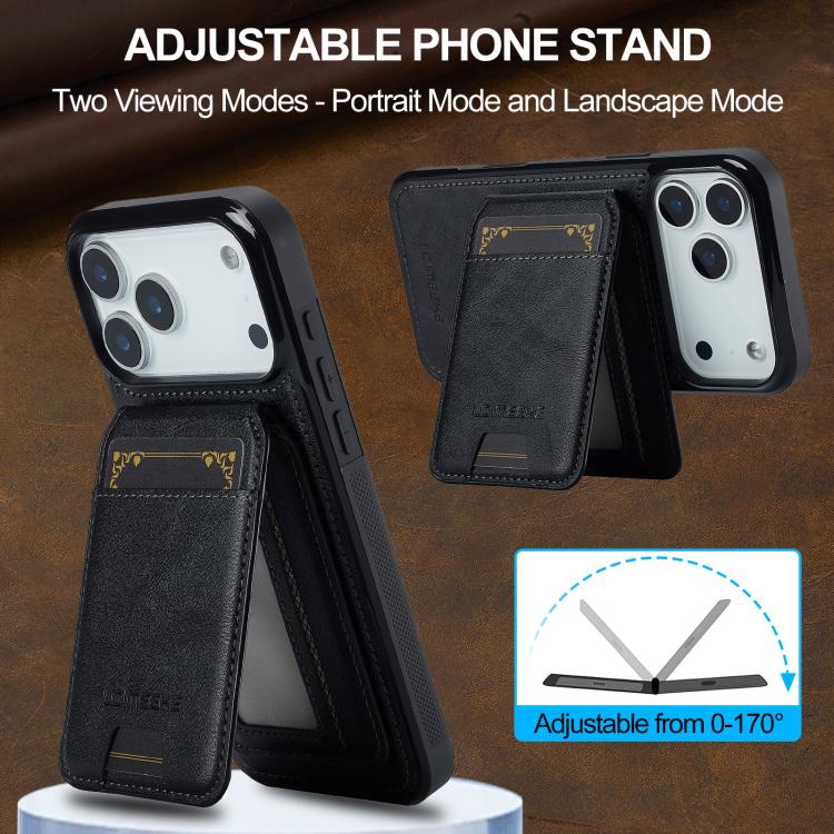 LC.IMEEKE L3 Series Detachable RFID Card Bag Magsafe Phone Case, For iPhone 18 Pro / 17 Pro, For iPhone 18 Pro Max / 17 Pro Max, For iPhone 17e / 16e, For iPhone 17